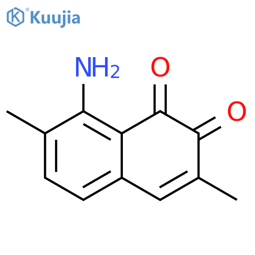 1,2-Naphthalenedione, 8-amino-3,7-dimethyl- (9CI) structure