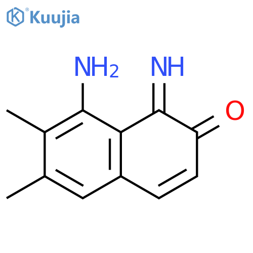 2(1H)-Naphthalenone, 8-amino-1-imino-6,7-dimethyl- structure