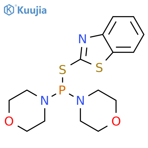 PHOSPHINOTHIOUS ACID, DI-4-MORPHOLINYL-, 2-BENZOTHIAZOLYL ESTER structure