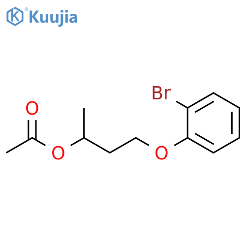 2-Butanol, 4-(2-bromophenoxy)-, acetate structure