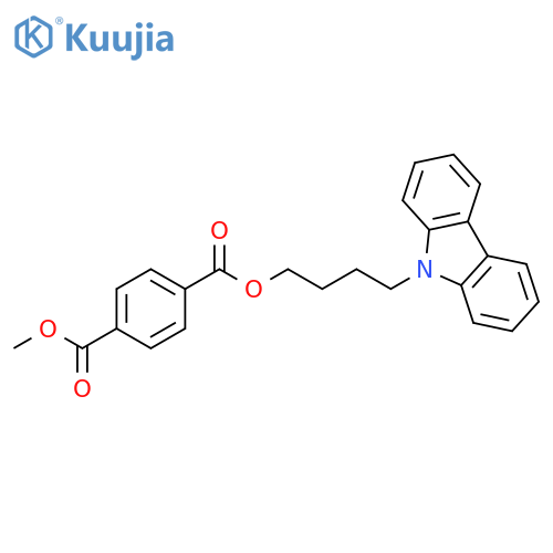 1,4-Benzenedicarboxylic acid, 4-(9H-carbazol-9-yl)butyl methyl ester structure