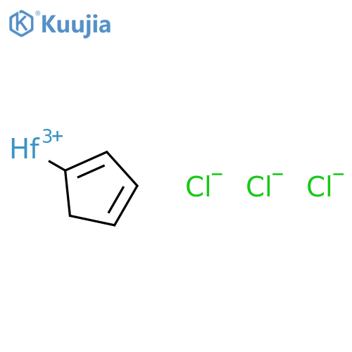 Cyclopentadienylhafniumtrichloride structure