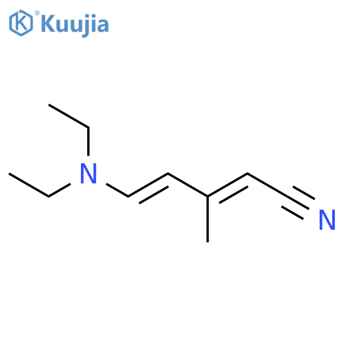 2,4-Pentadienenitrile, 5-(diethylamino)-3-methyl-, (E,Z)- structure