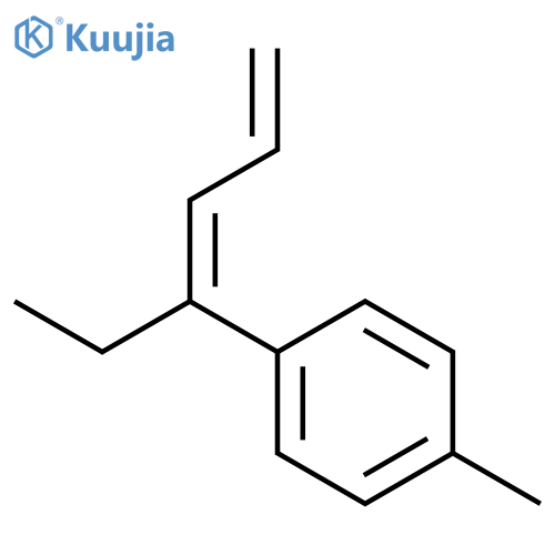 Benzene, 1-(1-ethyl-1,3-butadienyl)-4-methyl- structure