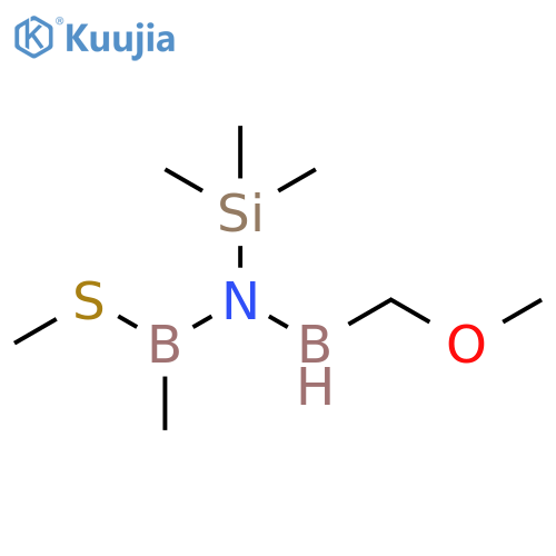Boranamine,N-(methoxymethylboryl)-1-methyl-1-(methylthio)-N-(trimethylsilyl)- structure