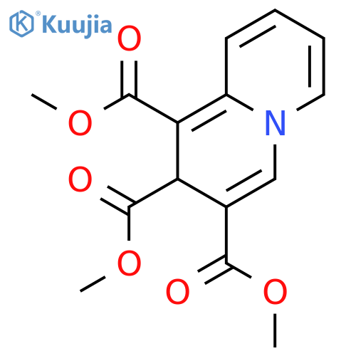 2H-Quinolizine-1,2,3-tricarboxylic acid, trimethyl ester structure