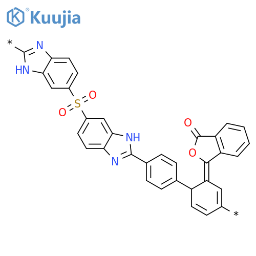 POLY[1H-BENZIMIDAZOLE-2,5-DIYLSULFONYL-1H-BENZIMIDAZOLE-5,2-DIYL-1,4-PHENYLENE(3-OXO-1(3H)-ISOBENZOFURANYLIDENE)-1,4-PHENYLENE] structure
