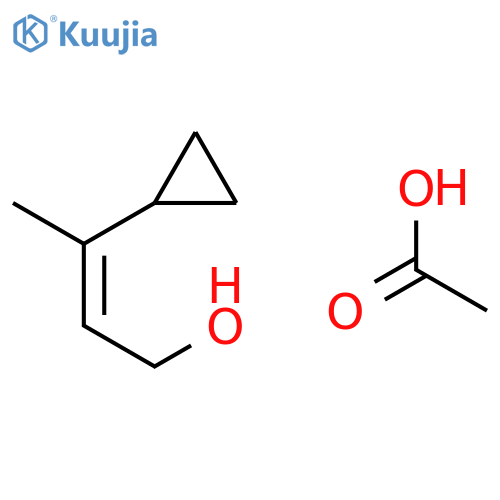2-BUTEN-1-OL, 3-CYCLOPROPYL-, ACETATE, (E)- structure
