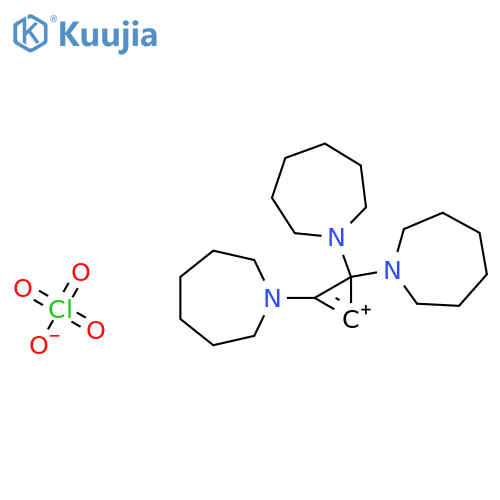 Cyclopropenylium, tris(hexahydro-1H-azepin-1-yl)-, perchlorate structure