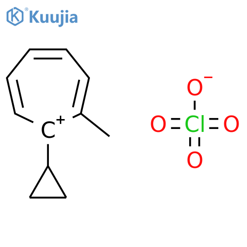 Cycloheptatrienylium, 1-cyclopropyl-2-methyl-, perchlorate structure