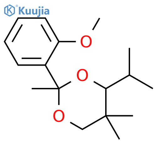 1,3-Dioxane, 2-(2-methoxyphenyl)-2,5,5-trimethyl-4-(1-methylethyl)- structure