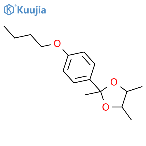 1,3-Dioxolane, 2-(4-butoxyphenyl)-2,4,5-trimethyl- structure
