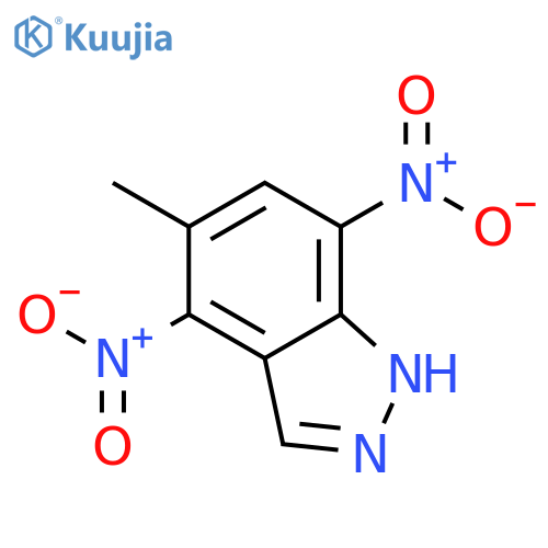 1H-Indazole, 5-methyl-4,7-dinitro- structure