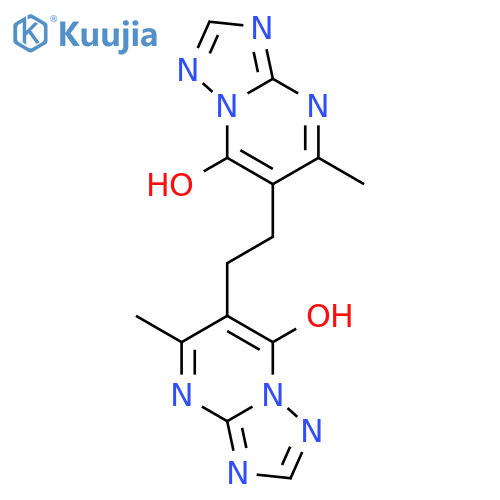 [1,2,4]Triazolo[1,5-a]pyrimidin-7-ol, 6,6'-(1,2-ethanediyl)bis[5-methyl- structure