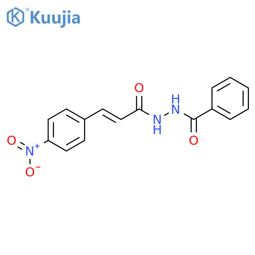 Benzoic acid, 2-[3-(4-nitrophenyl)-1-oxo-2-propenyl]hydrazide, (E)- structure