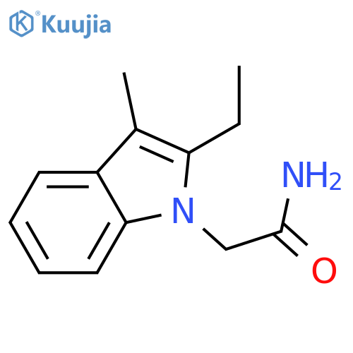 1H-Indole-1-acetamide, 2-ethyl-3-methyl- structure