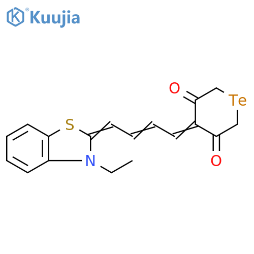 3,5-Telluranedione, 4-[4-(3-ethyl-2(3H)-benzothiazolylidene)-2-buten-1-ylidene]- structure