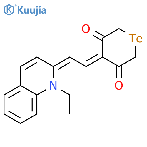 3,5-Telluranedione, 4-[(1-ethyl-2(1H)-quinolinylidene)ethylidene]- structure