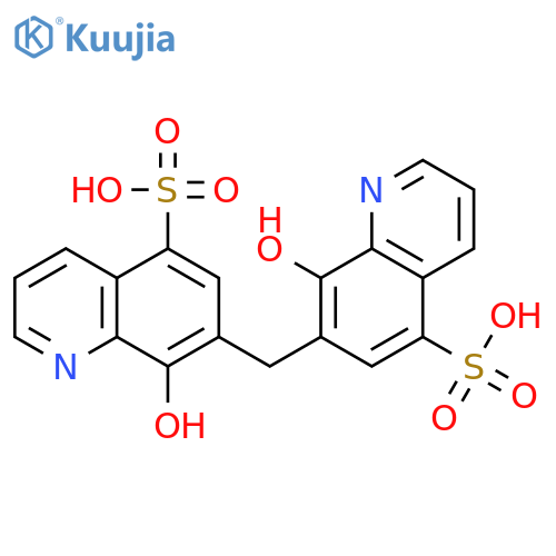 5-Quinolinesulfonic acid, 7,7'-methylenebis[8-hydroxy- structure