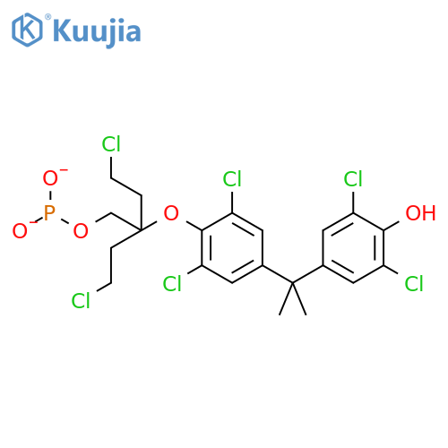 PHOSPHOROUS ACID, BIS(2-CHLOROETHYL)2-[2,6-DICHLORO-4-[1-(3,5-DICHLORO-4-HYDROXYPHENYL)-1-METHYLETHYL]PHENOXY]ETHYL ESTER structure