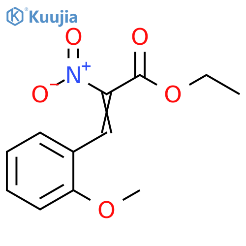 2-Propenoic acid, 3-(2-methoxyphenyl)-2-nitro-, ethyl ester structure