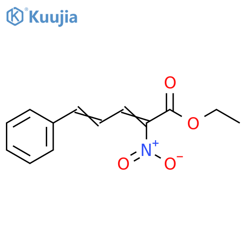 2,4-Pentadienoic acid, 2-nitro-5-phenyl-, ethyl ester structure