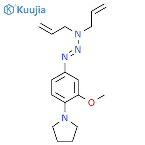 PYRROLIDINE, 1-[4-(3,3-DI-2-PROPENYL-1-TRIAZENYL)-2-METHOXYPHENYL]- structure