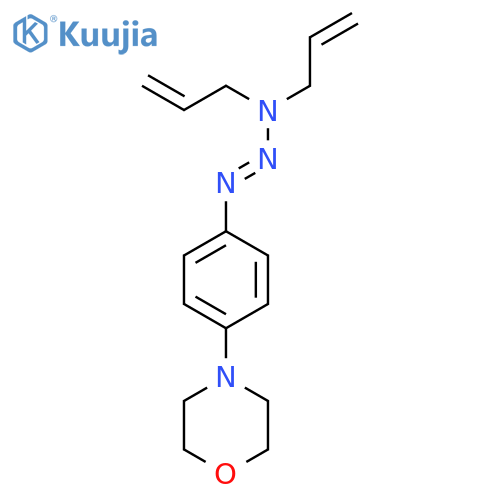 Morpholine, 4-[4-(3,3-di-2-propenyl-1-triazenyl)phenyl]- structure