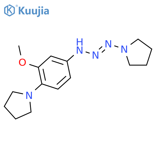 Pyrrolidine, 1-[3-[3-methoxy-4-(1-pyrrolidinyl)phenyl]-1-triazenyl]- structure