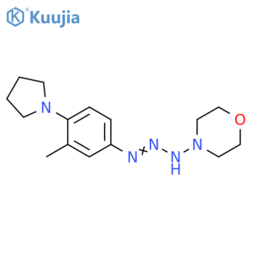 Morpholine, 4-[3-[3-methyl-4-(1-pyrrolidinyl)phenyl]-1-triazenyl]- structure