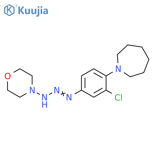 1H-Azepine,1-[2-chloro-4-[3-(4-morpholinyl)-1-triazenyl]phenyl]hexahydro- structure