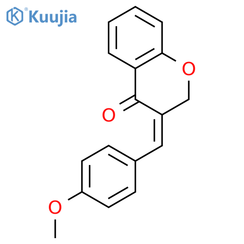 4H-1-Benzopyran-4-one, 2,3-dihydro-3-[(4-methoxyphenyl)methylene]-,(Z)- structure