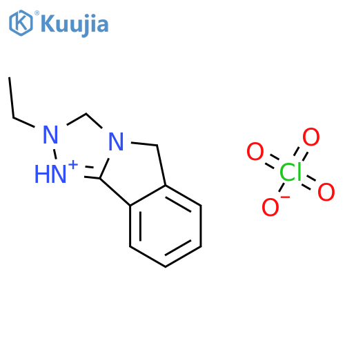 5H-1,2,4-Triazolo[3,4-a]isoindolium, 2-ethyl-, perchlorate structure