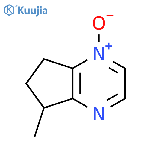 5H-Cyclopentapyrazine,6,7-dihydro-5-methyl-,1-oxide(9CI) structure