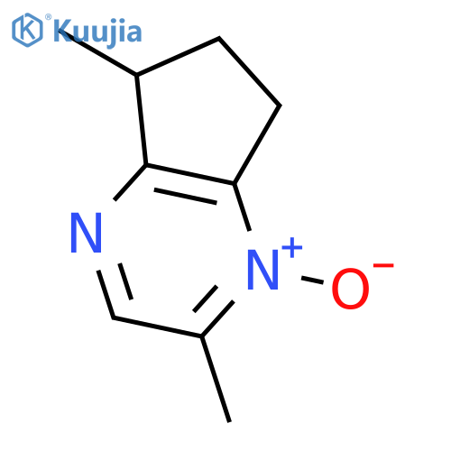 5H-CYCLOPENTAPYRAZINE, 6,7-DIHYDRO-2,5-DIMETHYL-, 1-OXIDE structure