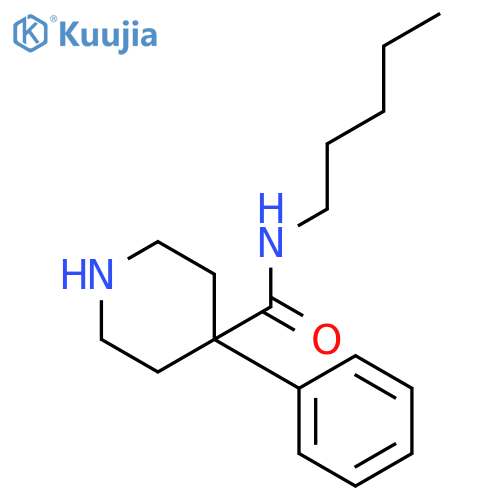4-PIPERIDINECARBOXAMIDE, N-PENTYL-4-PHENYL- structure