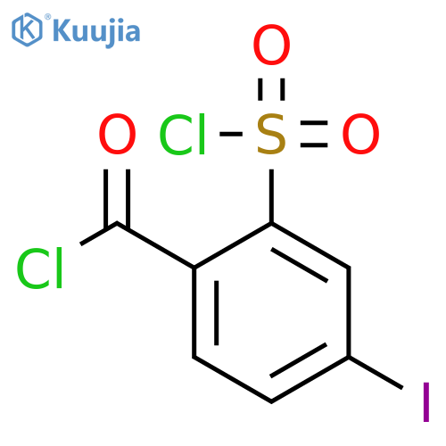Benzenesulfonyl chloride, 2-(chlorocarbonyl)-5-iodo- structure