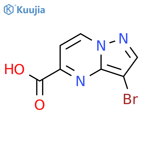 3-bromopyrazolo1,5-apyrimidine-5-carboxylic acid structure