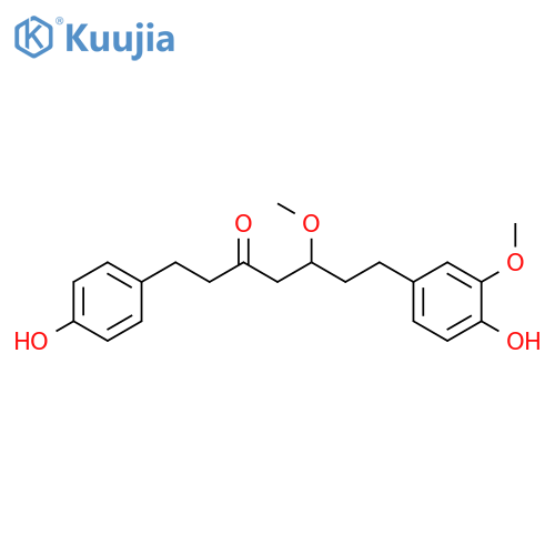 1-(3,4-Dihydroxyphenyl)-7-(4-hydroxyphenyl)-3,5-heptanediol; (3ξ)-form, 5-Ketone, 3,3'-di-Me ether structure