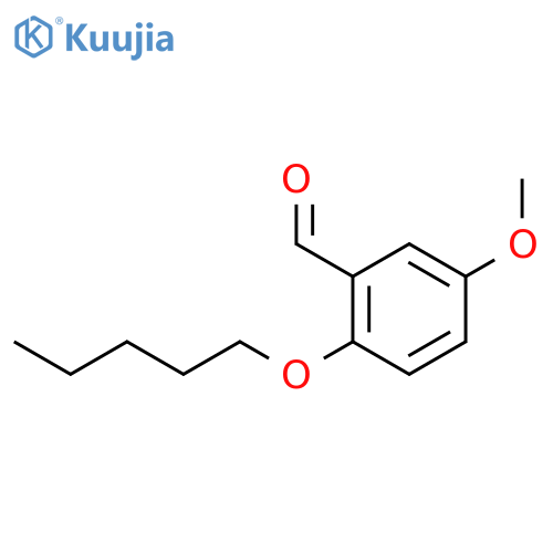 BENZALDEHYDE, 5-METHOXY-2-(PENTYLOXY)- structure
