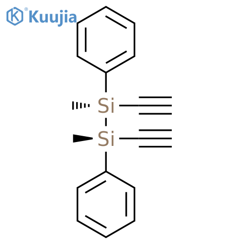 Disilane, 1,2-diethynyl-1,2-dimethyl-1,2-diphenyl-, (1R,2R)-rel-(+)- structure