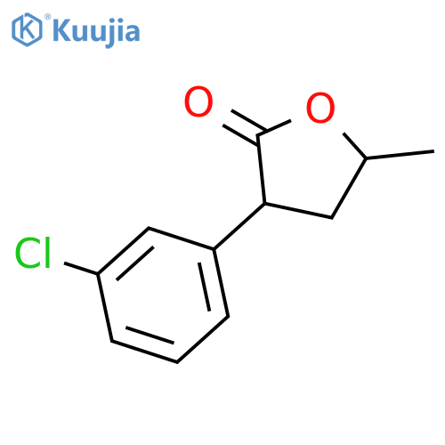 2(3H)-FURANONE, 3-(3-CHLOROPHENYL)DIHYDRO-5-METHYL- structure