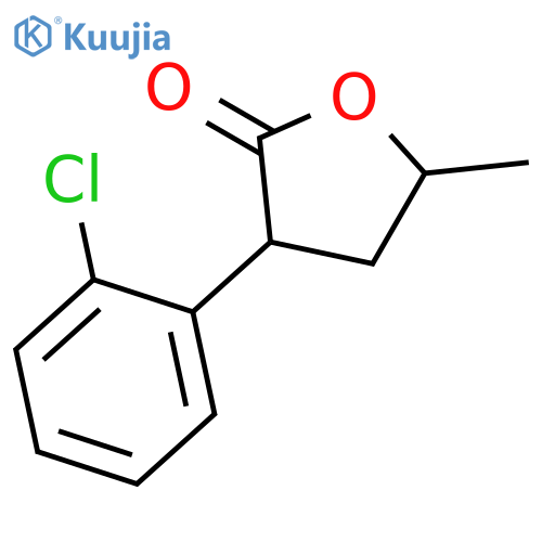 2(3H)-Furanone, 3-(2-chlorophenyl)dihydro-5-methyl- structure