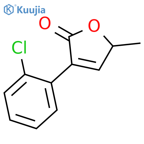 2(5H)-FURANONE, 3-(2-CHLOROPHENYL)-5-METHYL- structure
