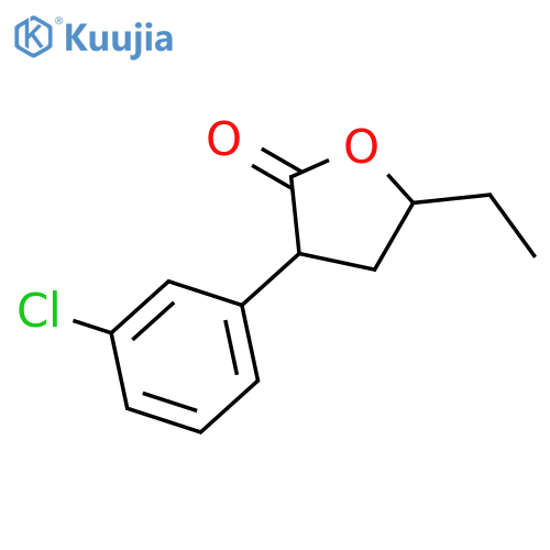2(3H)-FURANONE, 3-(3-CHLOROPHENYL)-5-ETHYLDIHYDRO- structure