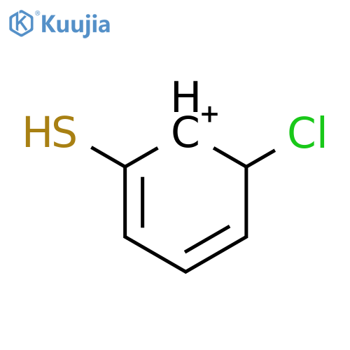 2,4-Cyclohexadien-1-ylium, 6-chloro-2-mercapto- structure