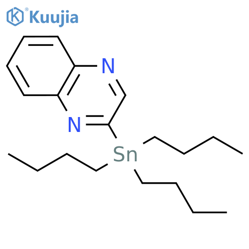 Quinoxaline, 2-(tributylstannyl)- structure