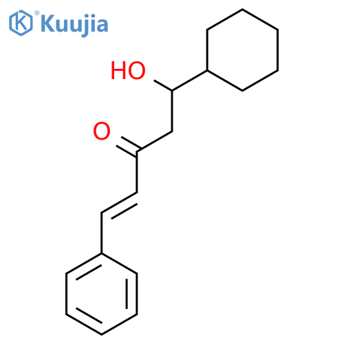 1-PENTEN-3-ONE, 5-CYCLOHEXYL-5-HYDROXY-1-PHENYL- structure