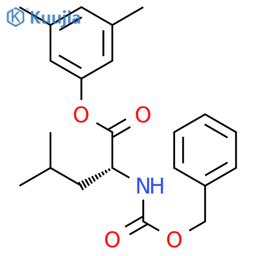 D-Leucine, N-[(phenylmethoxy)carbonyl]-, 3,5-dimethylphenyl ester structure
