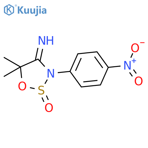 1,2,3-Oxathiazolidin-4-imine, 5,5-dimethyl-3-(4-nitrophenyl)-, 2-oxide structure